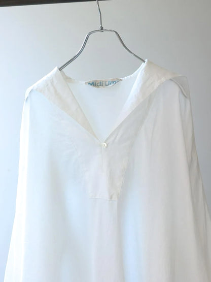 sheer sailor collar tunic
