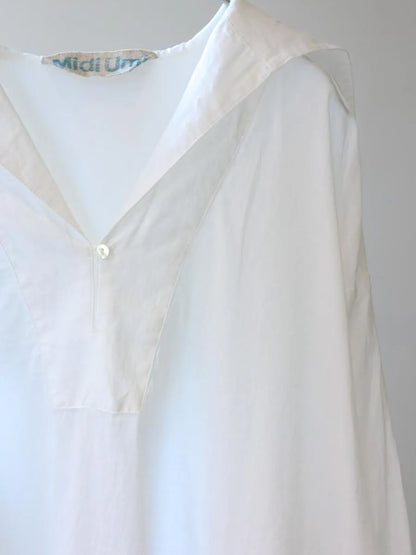 sheer sailor collar tunic