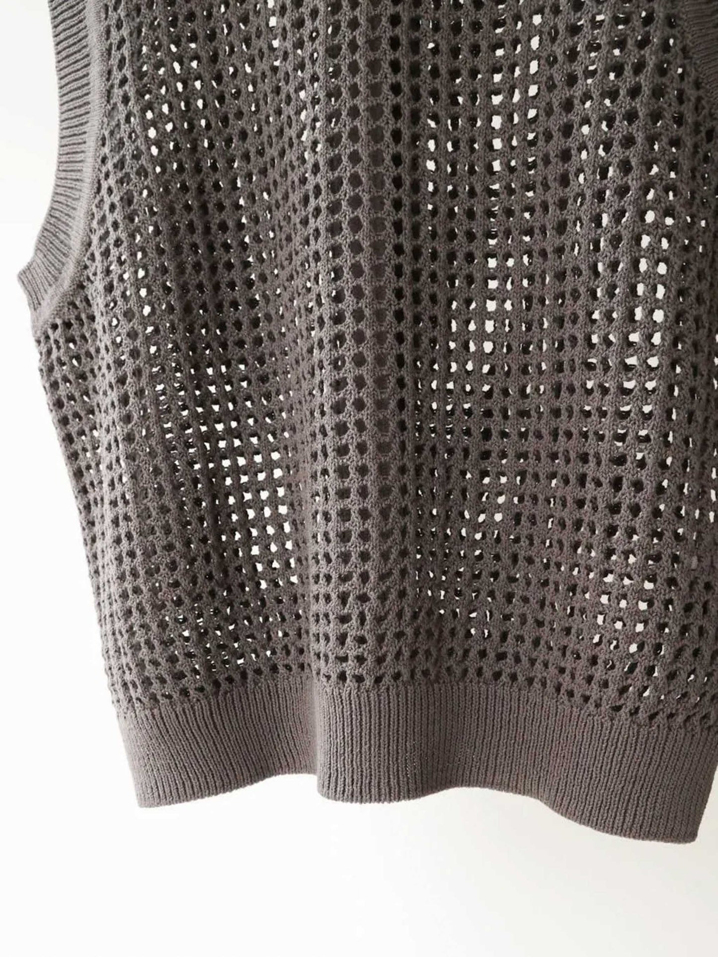 mesh knit 2way vest