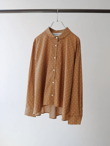 dots dutch collar shirt
