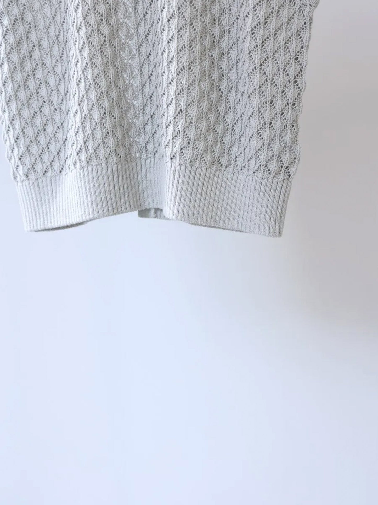 mesh knit vest