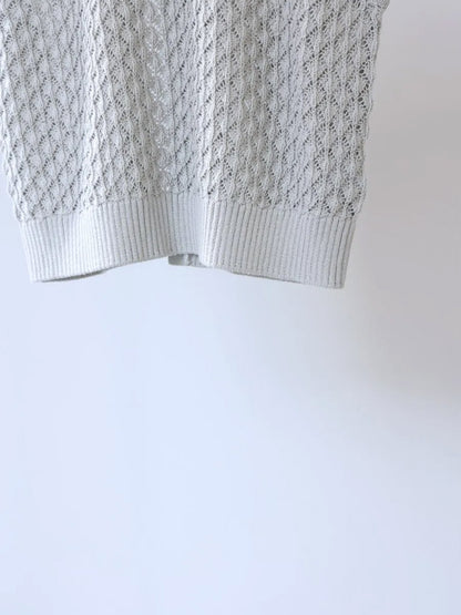 mesh knit vest