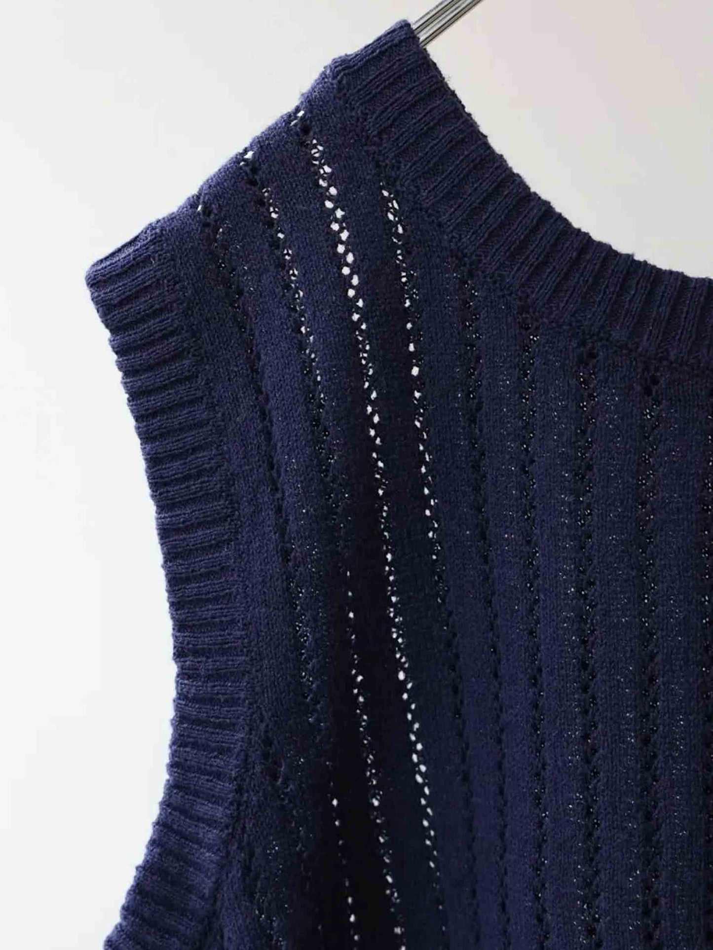 pattern knitting 2way vest