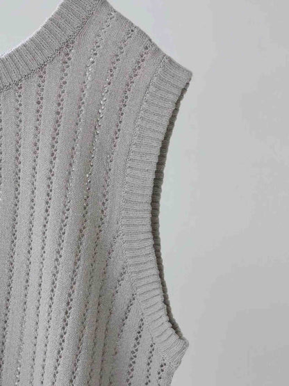 pattern knitting 2way vest