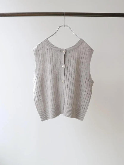 pattern knitting 2way vest