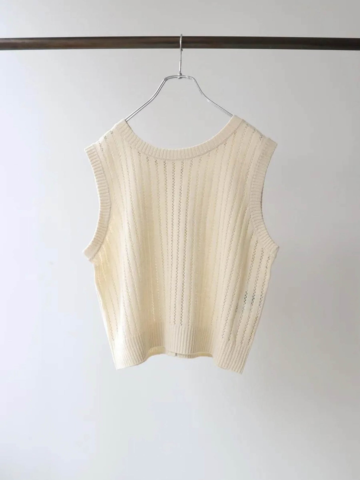 pattern knitting 2way vest
