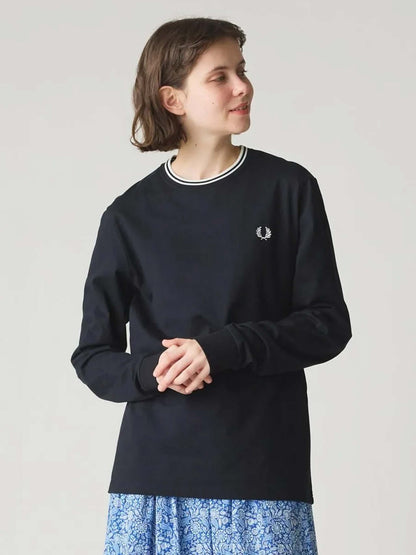Twin Tipped Long Sleeve T-Shirt / Fred Perry
