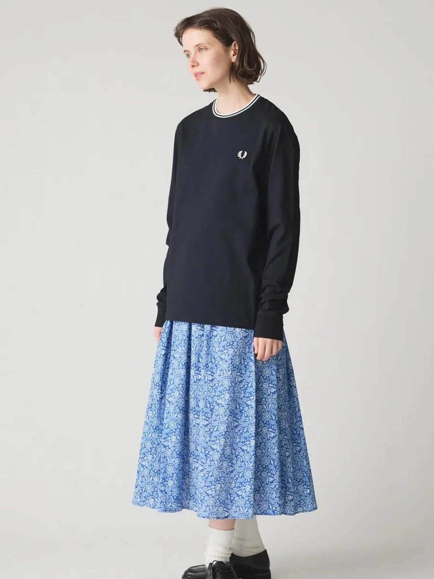 Twin Tipped Long Sleeve T-Shirt / Fred Perry