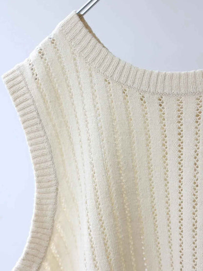 pattern knitting 2way vest