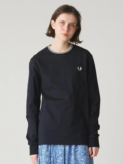 Twin Tipped Long Sleeve T-Shirt / Fred Perry