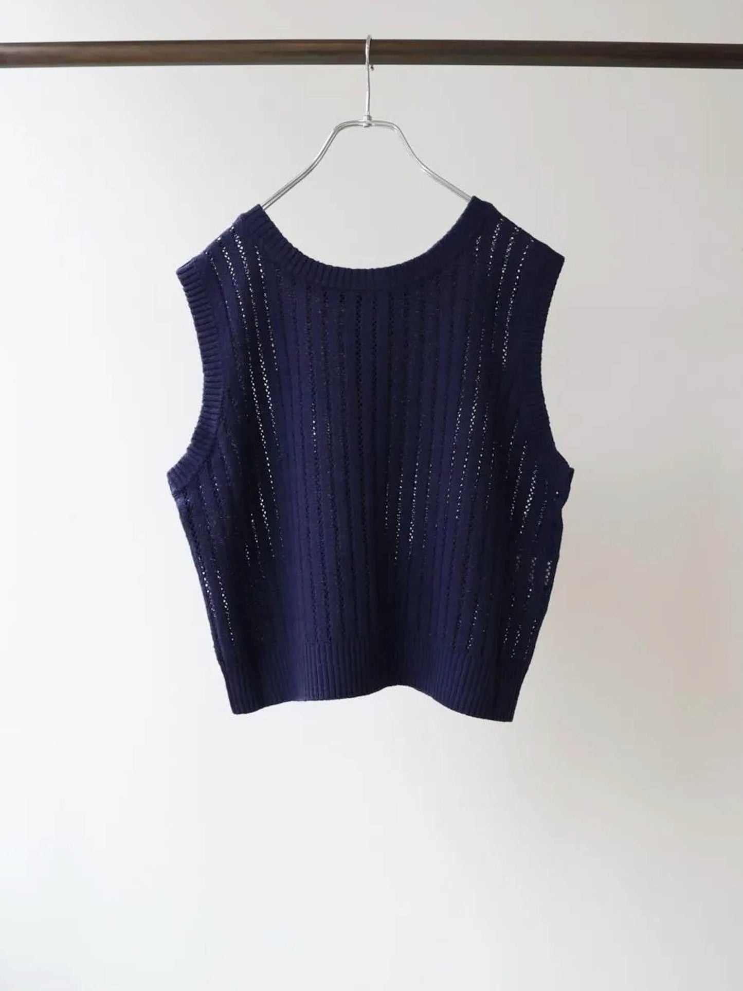 pattern knitting 2way vest