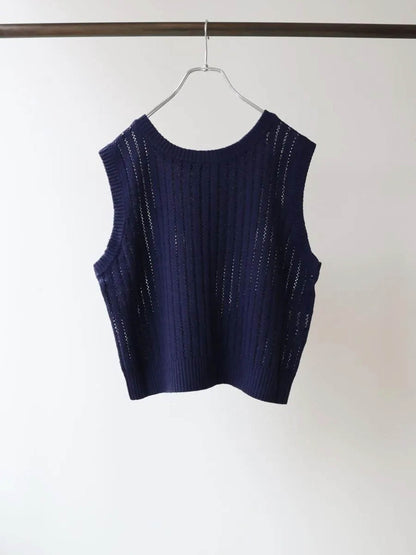 pattern knitting 2way vest