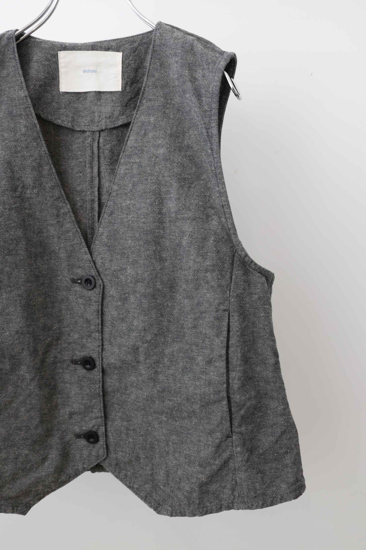 cotton linen vest
