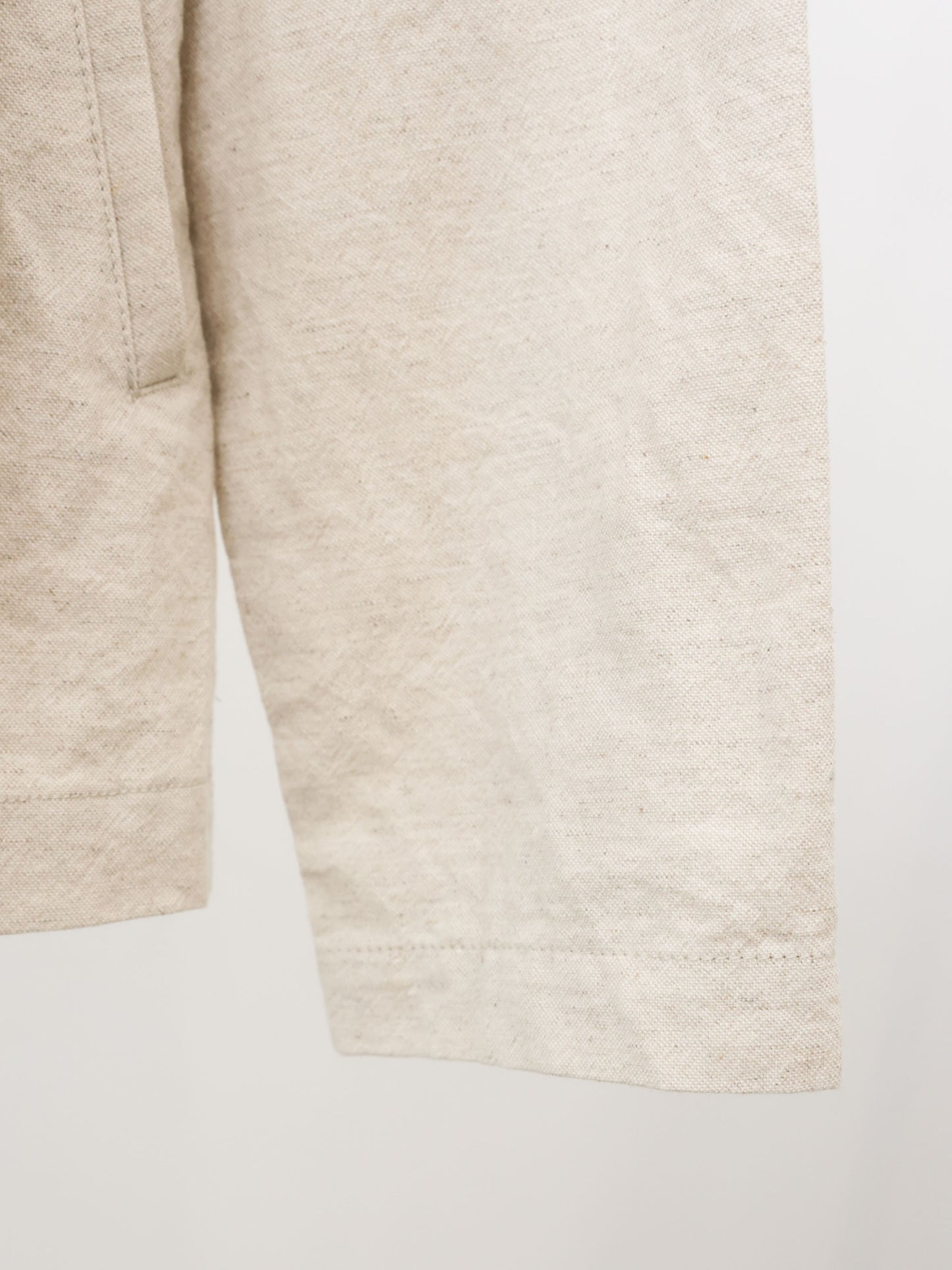 cotton linen stand collar jacket