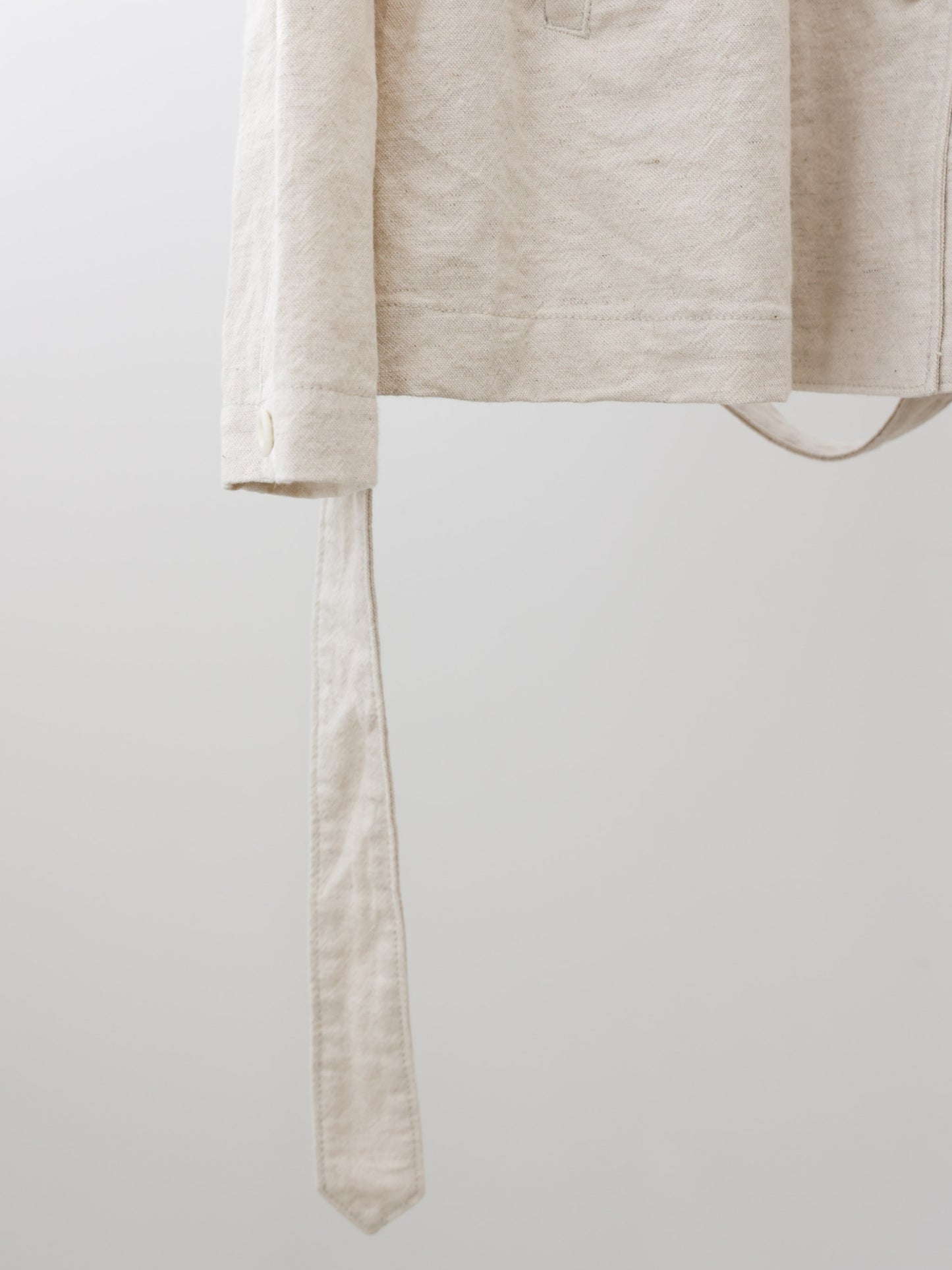 cotton linen stand collar jacket