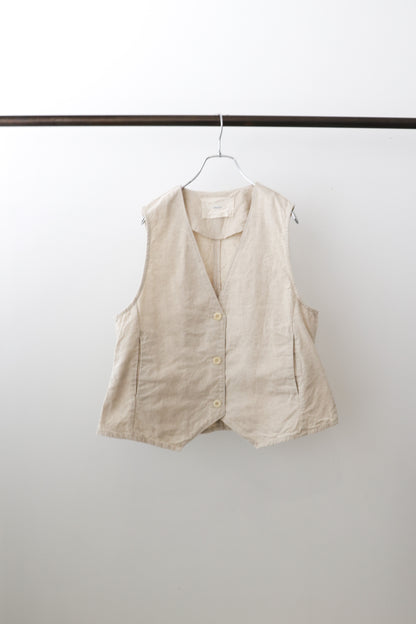 cotton linen vest