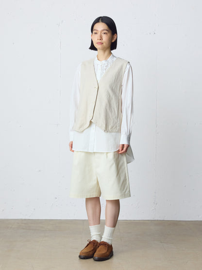 cotton linen vest