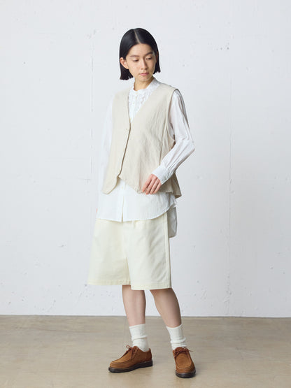 cotton linen vest