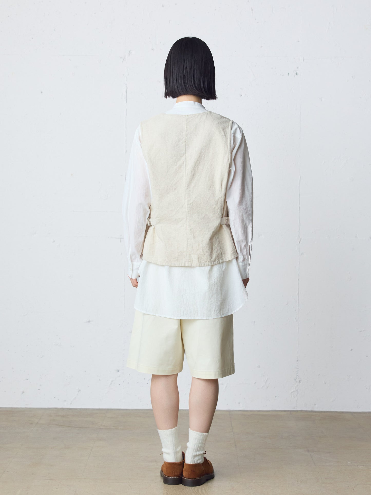 cotton linen vest