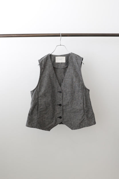 cotton linen vest