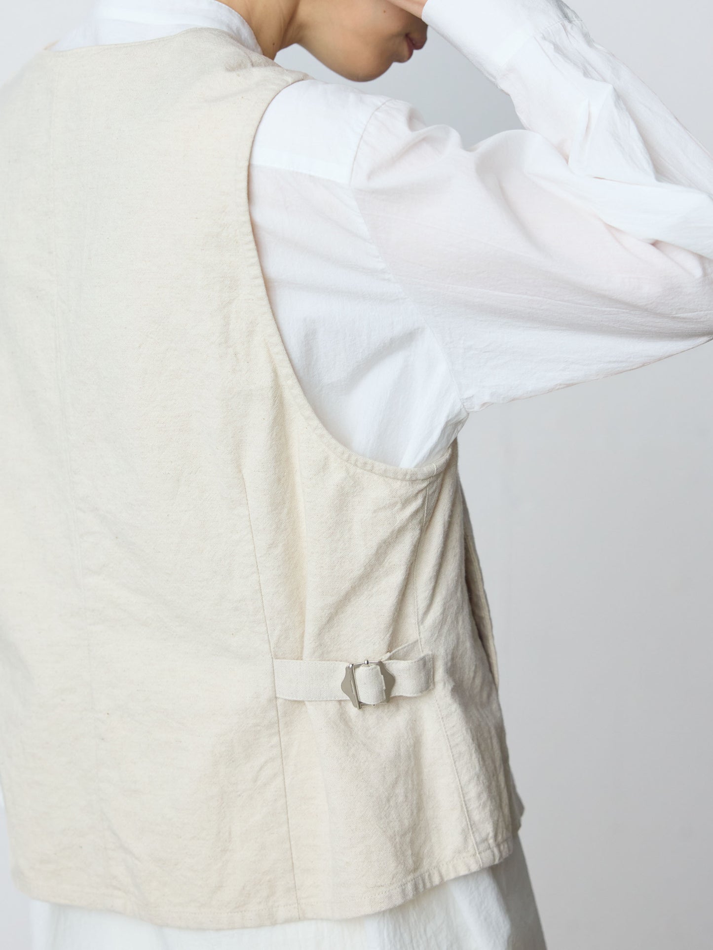 cotton linen vest