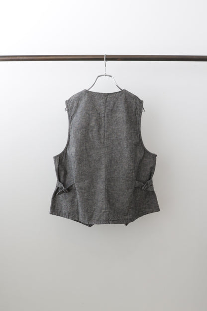 cotton linen vest