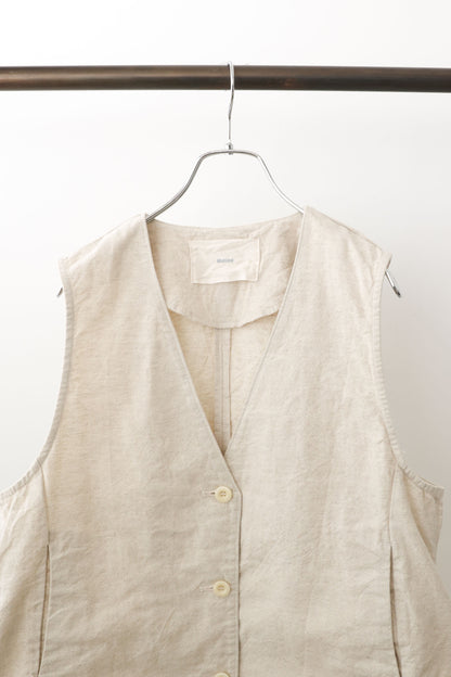 cotton linen vest