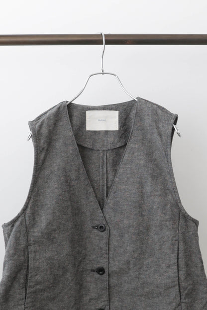 cotton linen vest