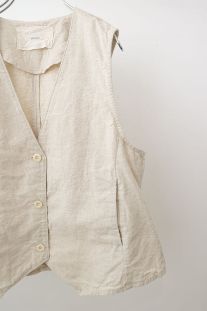cotton linen vest