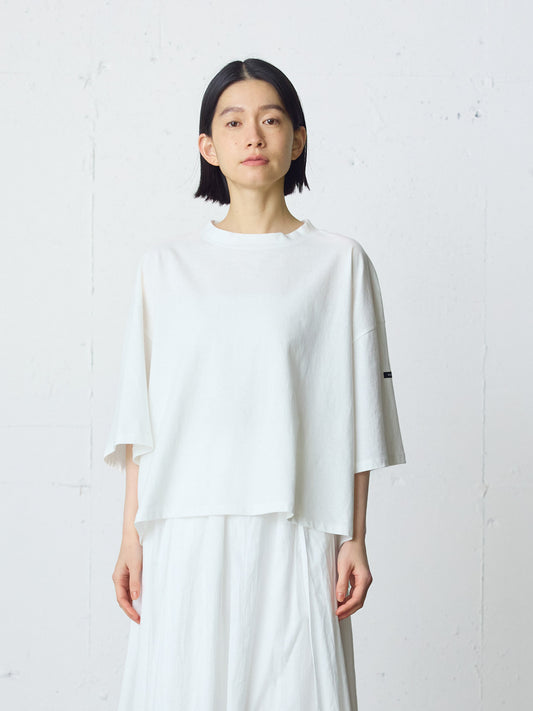 mock neck wide pullover