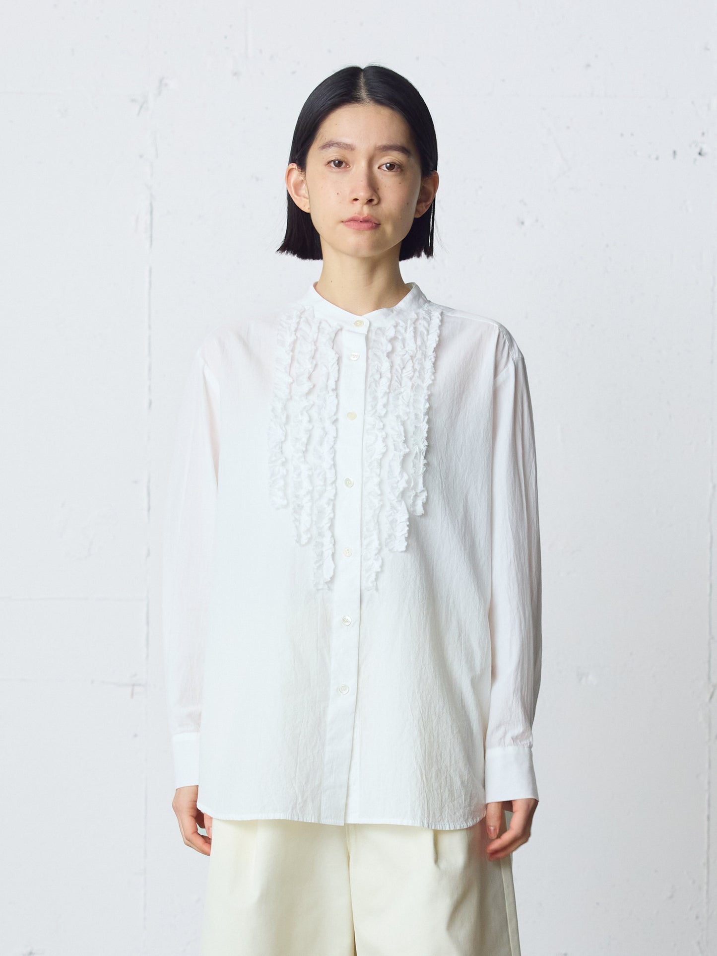 front frill shirt