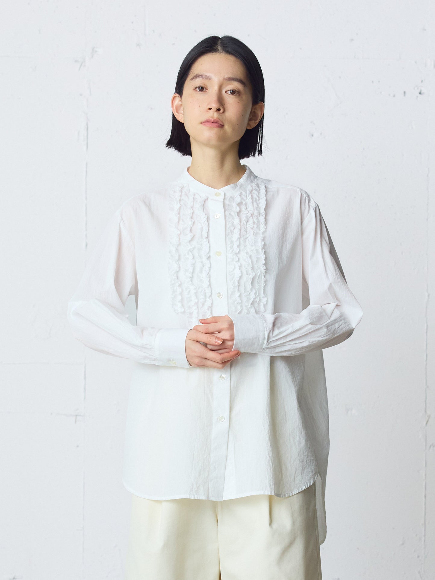 front frill shirt