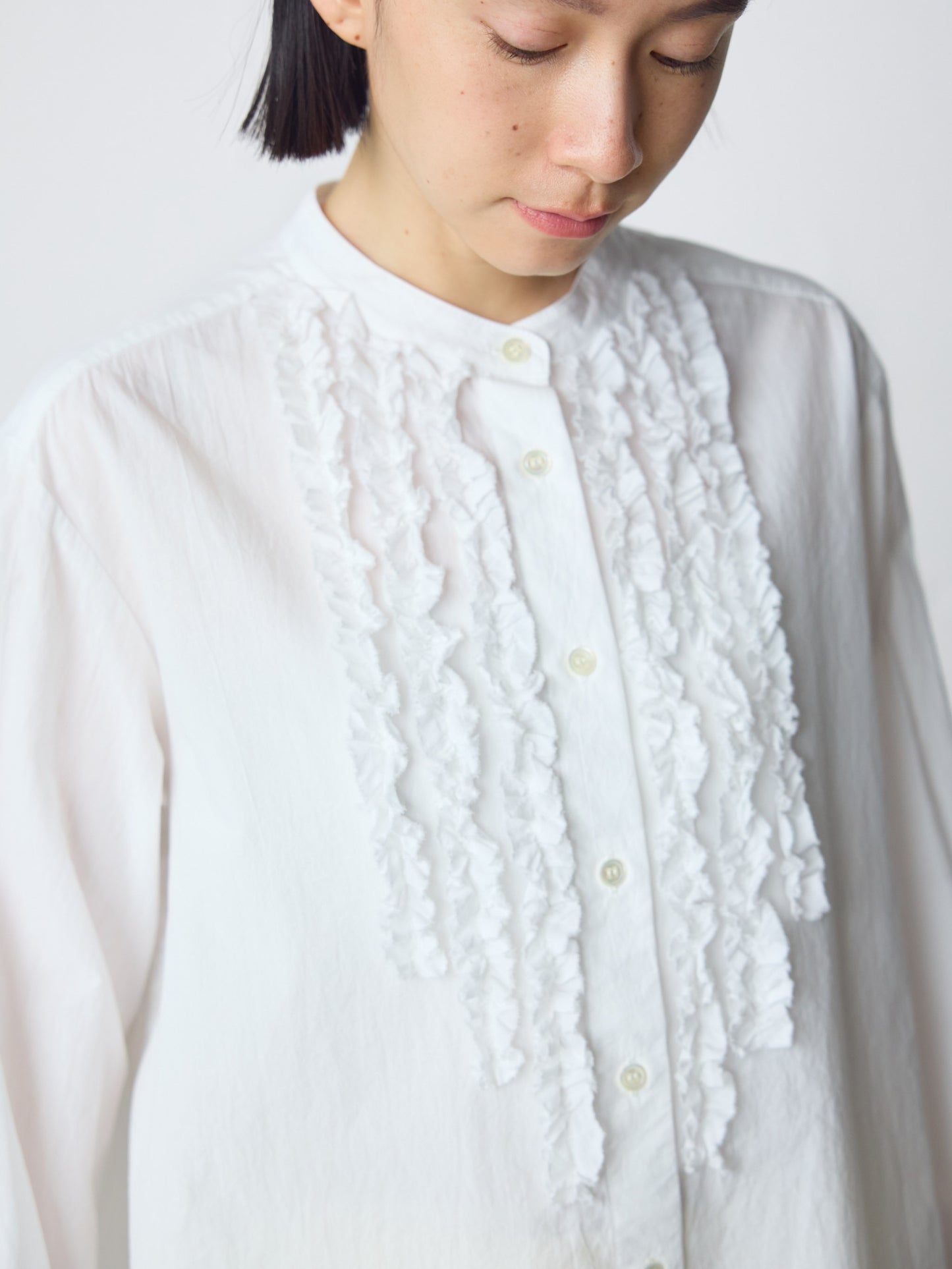 front frill shirt