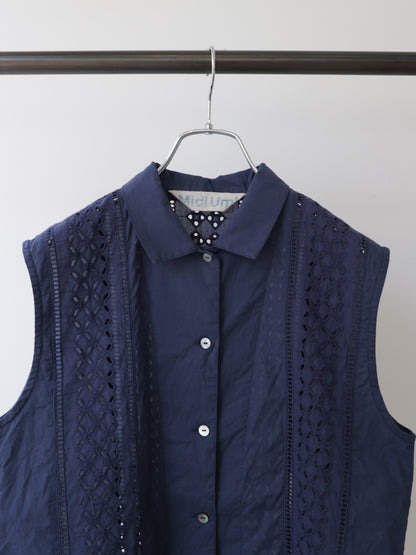 lace vest like shirt