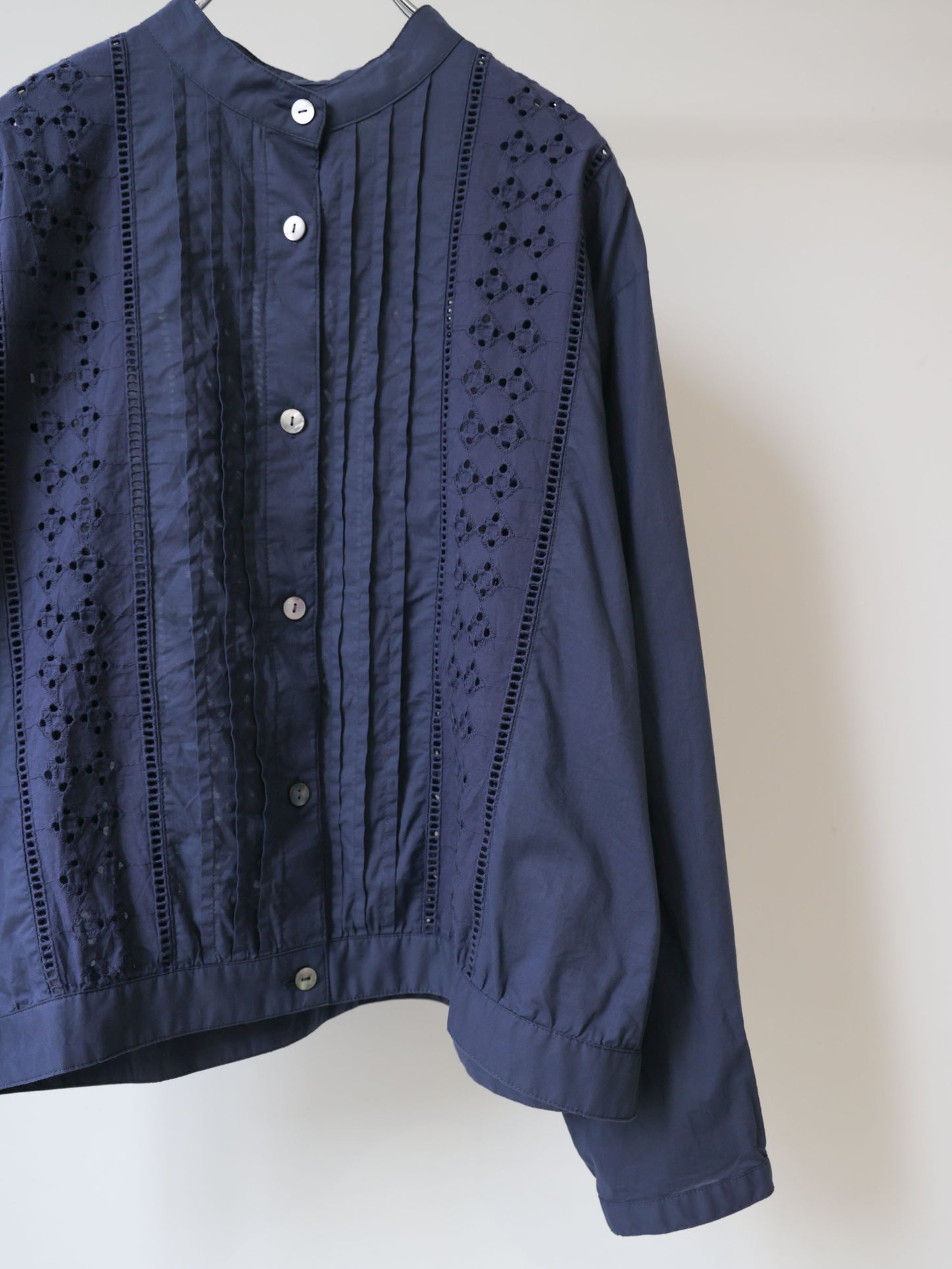 lace blouson shirt