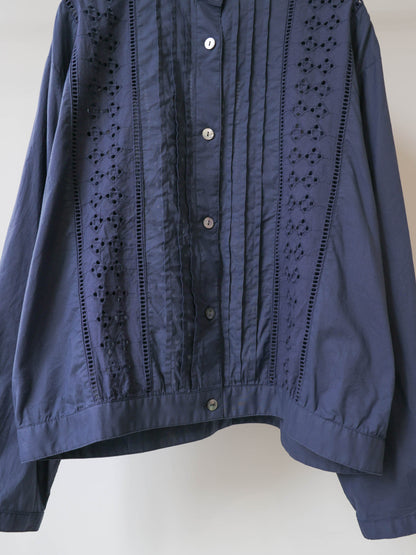 lace blouson shirt