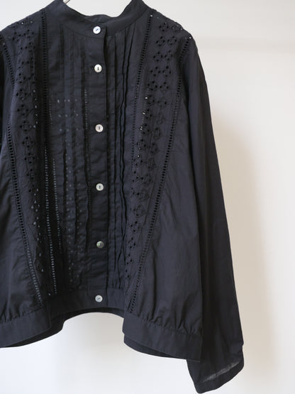lace blouson shirt