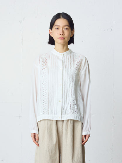 lace blouson shirt