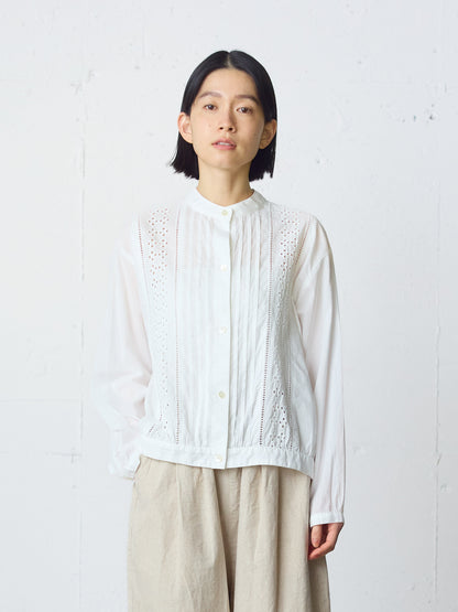 lace blouson shirt