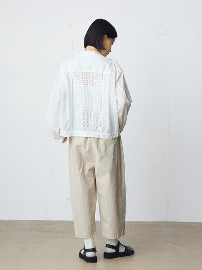 lace blouson shirt