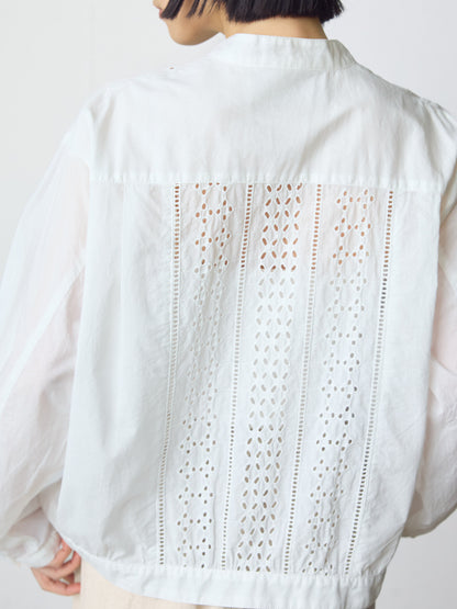 lace blouson shirt
