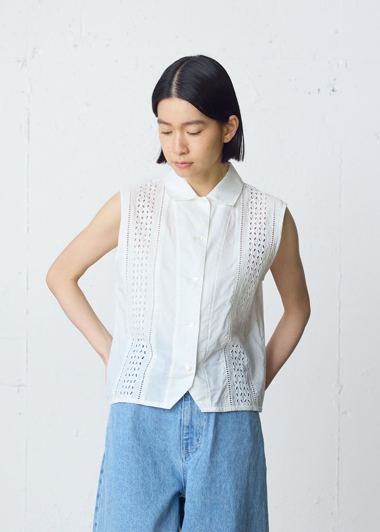 lace vest like shirt