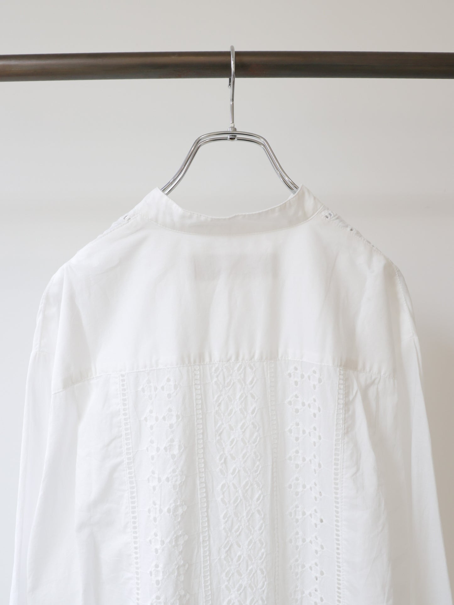 lace blouson shirt