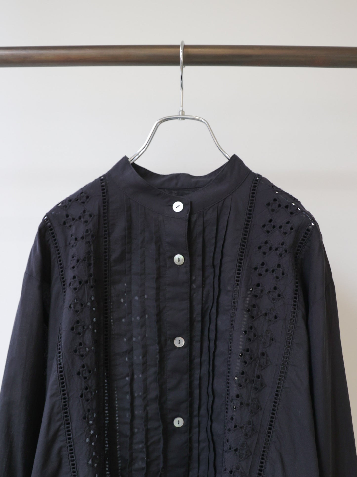lace blouson shirt