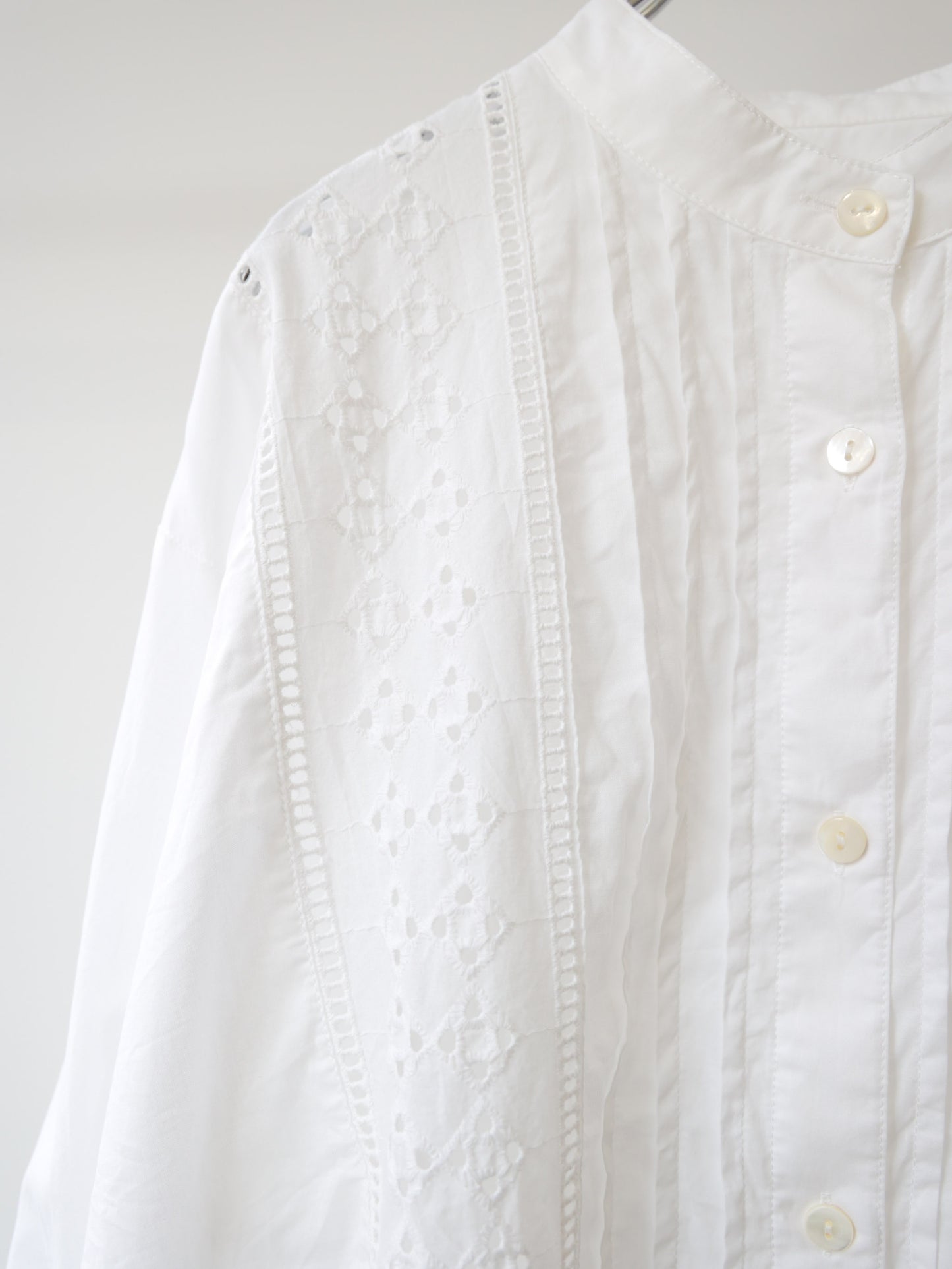 lace blouson shirt