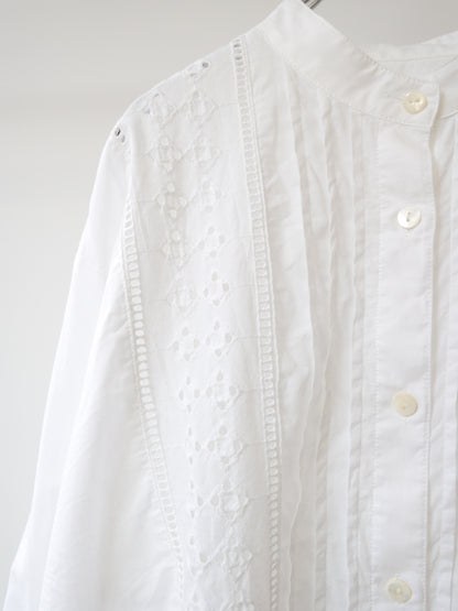 lace blouson shirt