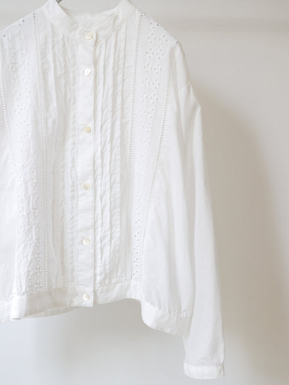 lace blouson shirt