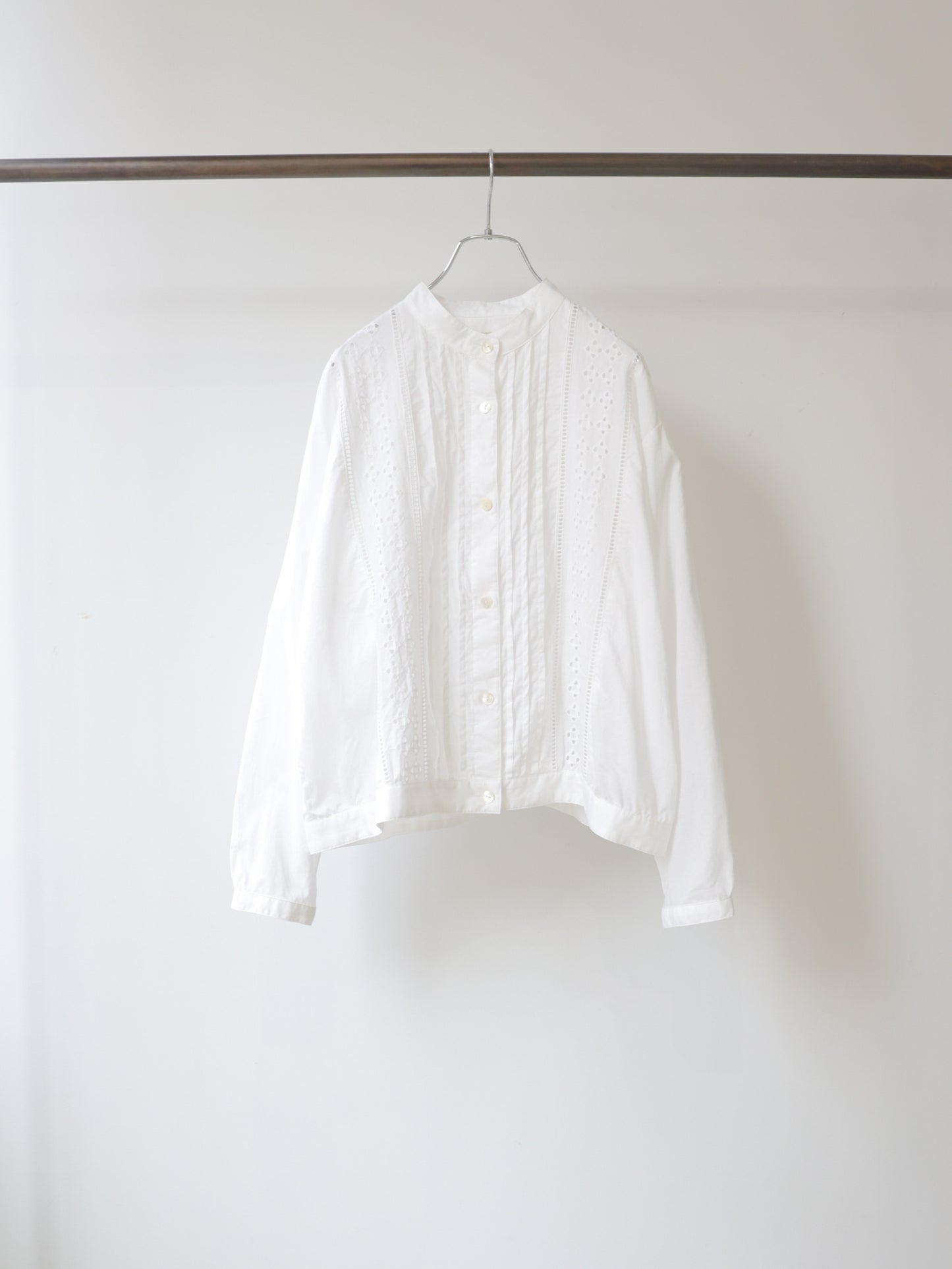 lace blouson shirt
