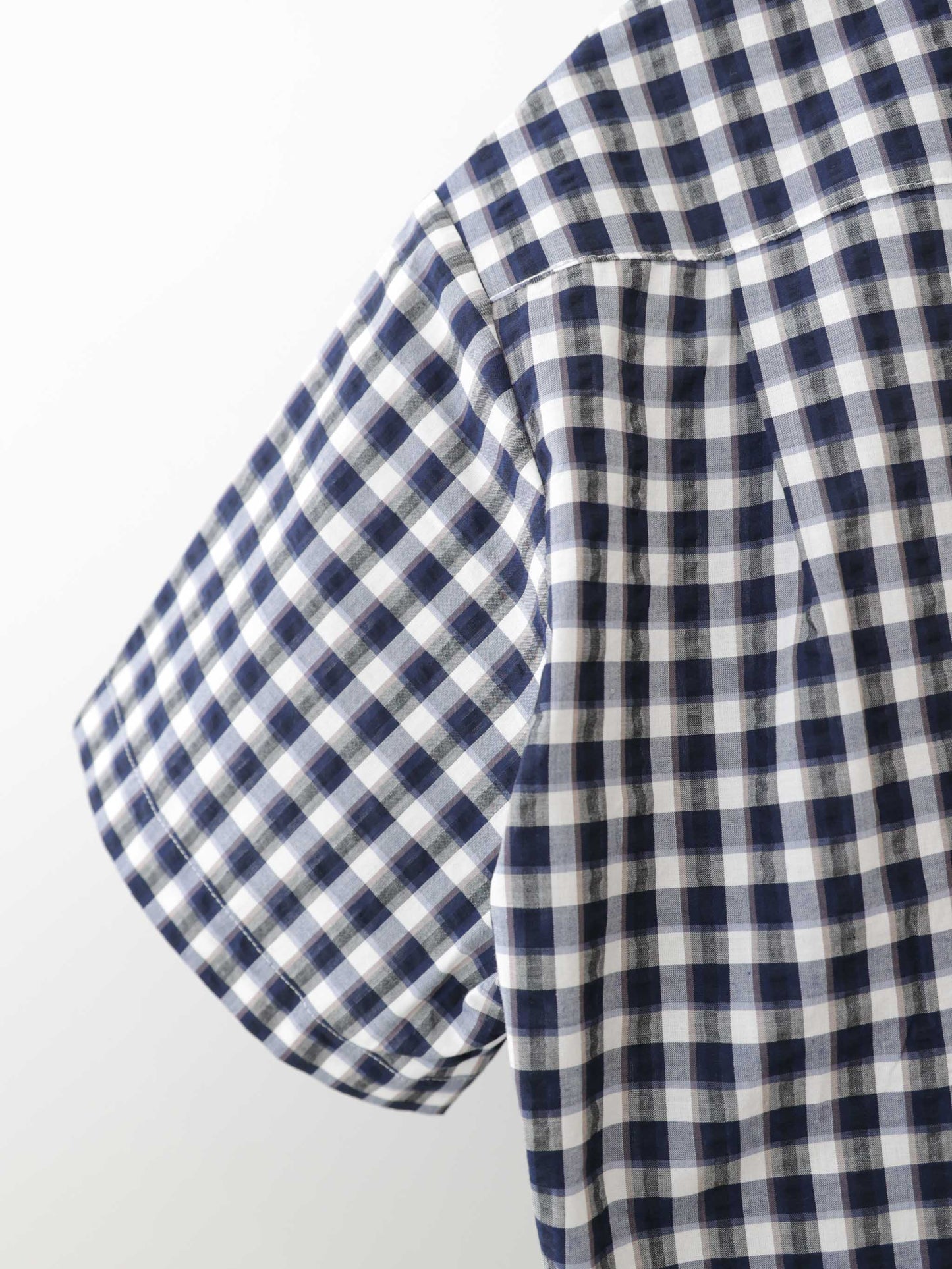 seersucker check shirt