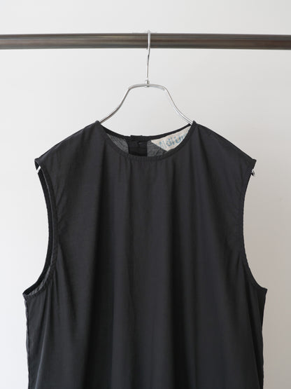 gathered no sleeve one-piece